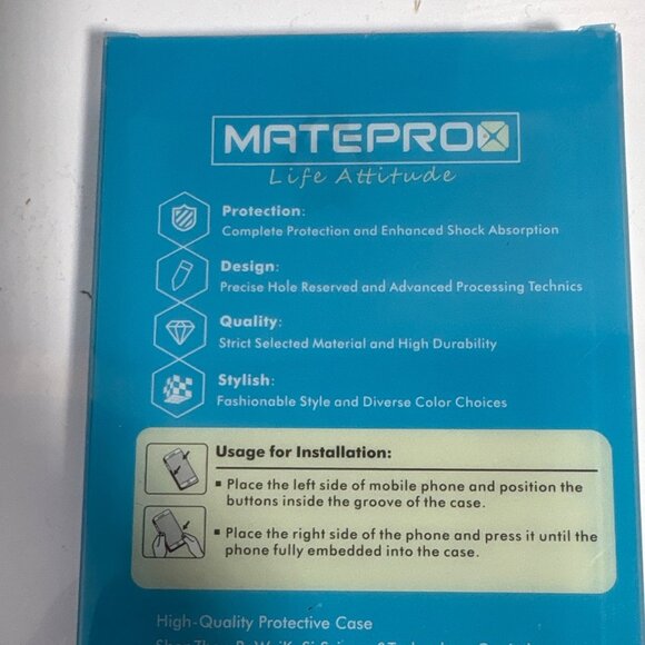 Mateprox Matte Magnetic iPhone 15 Pro Case 6.1" Black - Picture 4 of 4